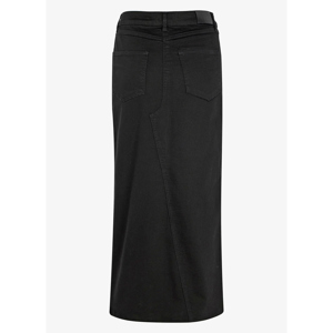 Mint Velvet Black Denim Midi Skirt